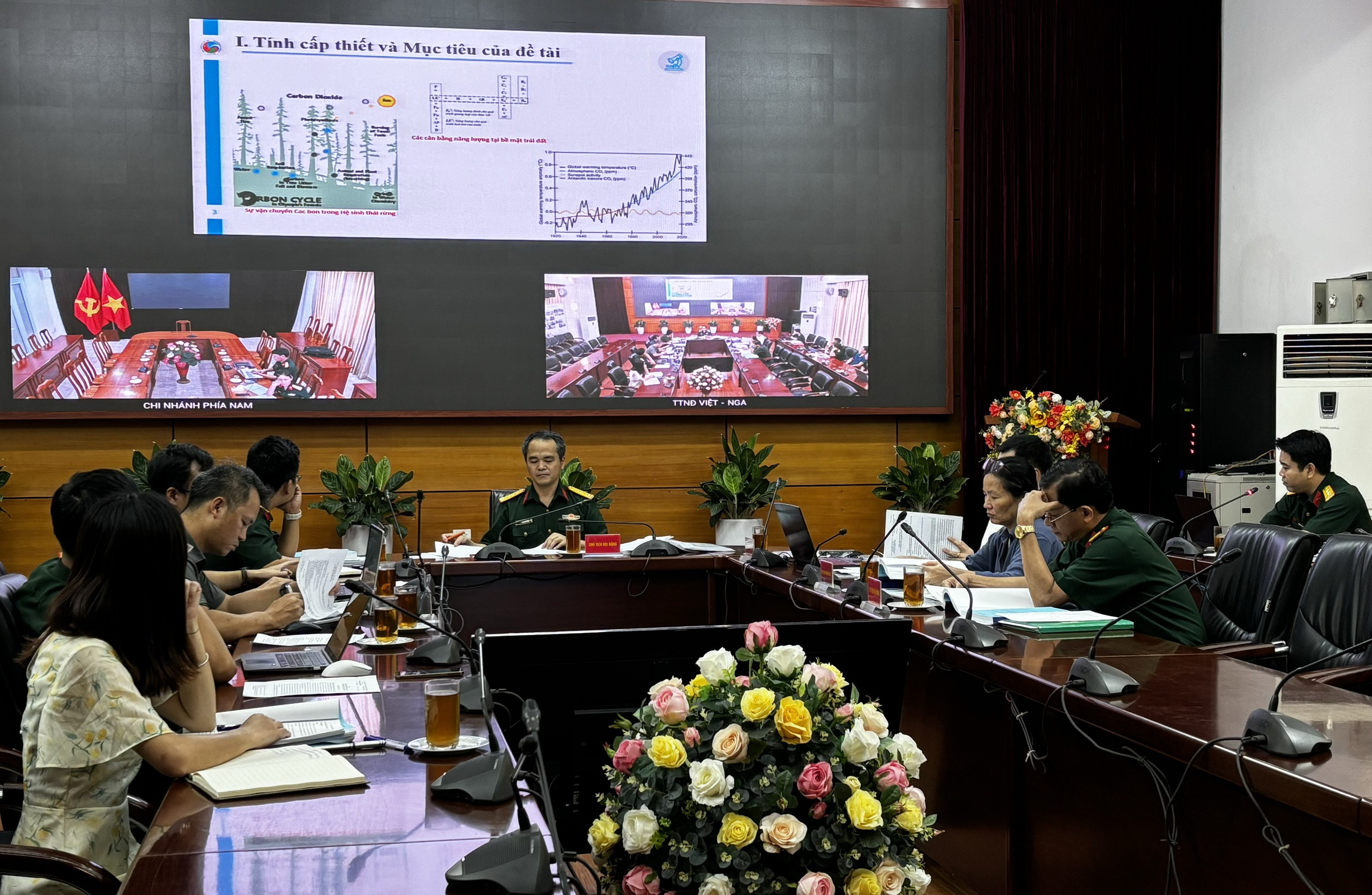 Nghiệm thu nhiệm vụ về nghiên cứu biến động sinh khối thực vật và năng lực hấp thụ carbon tại các hệ sinh thái rừng Cao nguyên Kon Hà Nừng, tỉnh Gia Lai